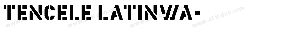 Tencele Latinwa字体转换